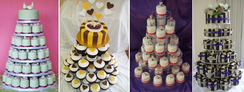 Svatební dort z minidortíků