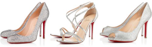 Christian Louboutin - třpytivé svatební boty