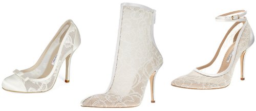 Oscar de la Renta - krajkové svatební střevíčky