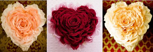 Svatební kytice Glamelie zpracovaná do tvaru srdce