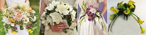Svatební kytice převislá - typu oblouk