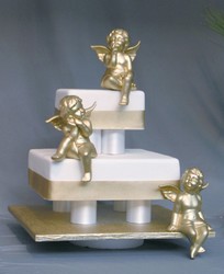 hranatý svatební dort