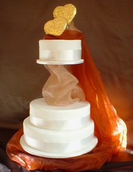 luxusní svatební dort