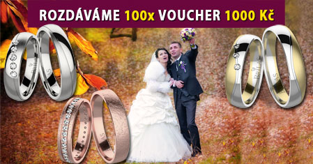 Podzimni voucher 1000 Kč na snubní prsteny