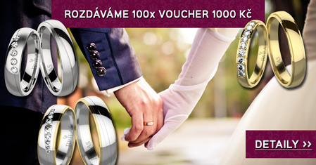 Podzimni voucher 1000 Kč na snubní prsteny