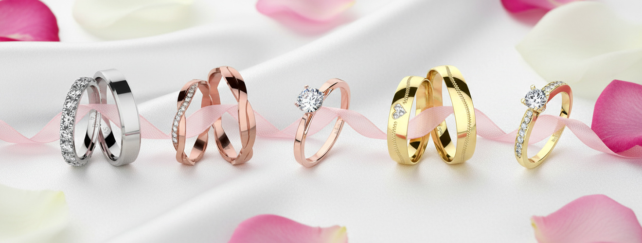 Snubní a zásnubní prsteny BRILAS