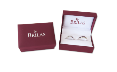 Luxusní krabička na snubní prsteny BRILAS