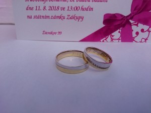 Samira Colour GW snubní prsteny z kombinovaného zlata