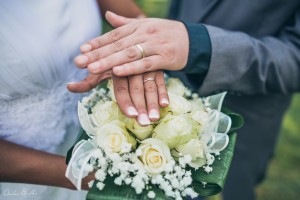 Tango Colour GW snubní prsteny ze žlutého a bílého zlata