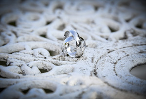 Izolda White snubní prsteny z bílého zlata