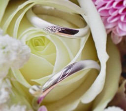 Vivien White snubní prsteny z bílého zlata
