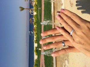 Karin White snubní prsteny z bílého zlata