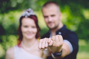 Samantha Colour GW snubní prsteny z kombinovaného zlata