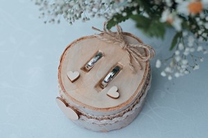 Zinas White snubní prsteny z bílého zlata