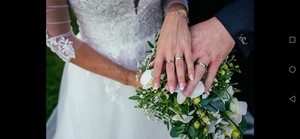 Alia Colour GW luxusní snubní prsteny z bílého a žlutého zlata