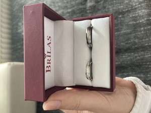 Fauna White snubní prsteny z bílého zlata
