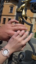 Glance Gold snubní prsteny ze žlutého zlata