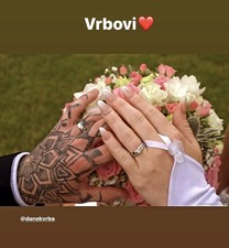 Sadira II White snubní prsteny z bílého zlata