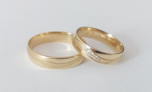 Artemis Gold snubní prsteny ze žlutého zlata