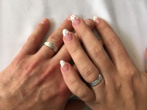 Rina White luxusní snubní prstýnky z bílého zlata
