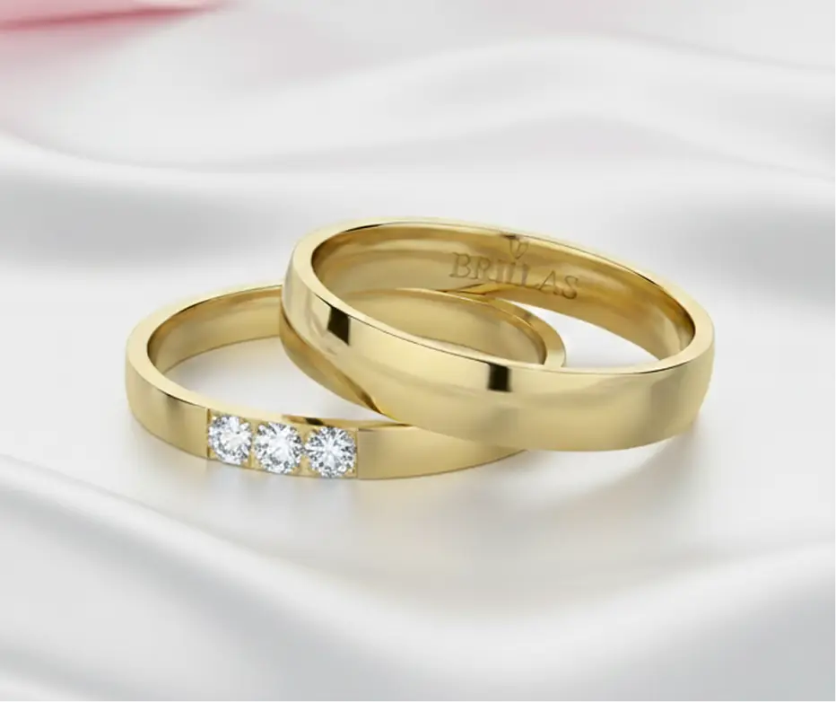 Snubní prsteny ze žlutého zlata