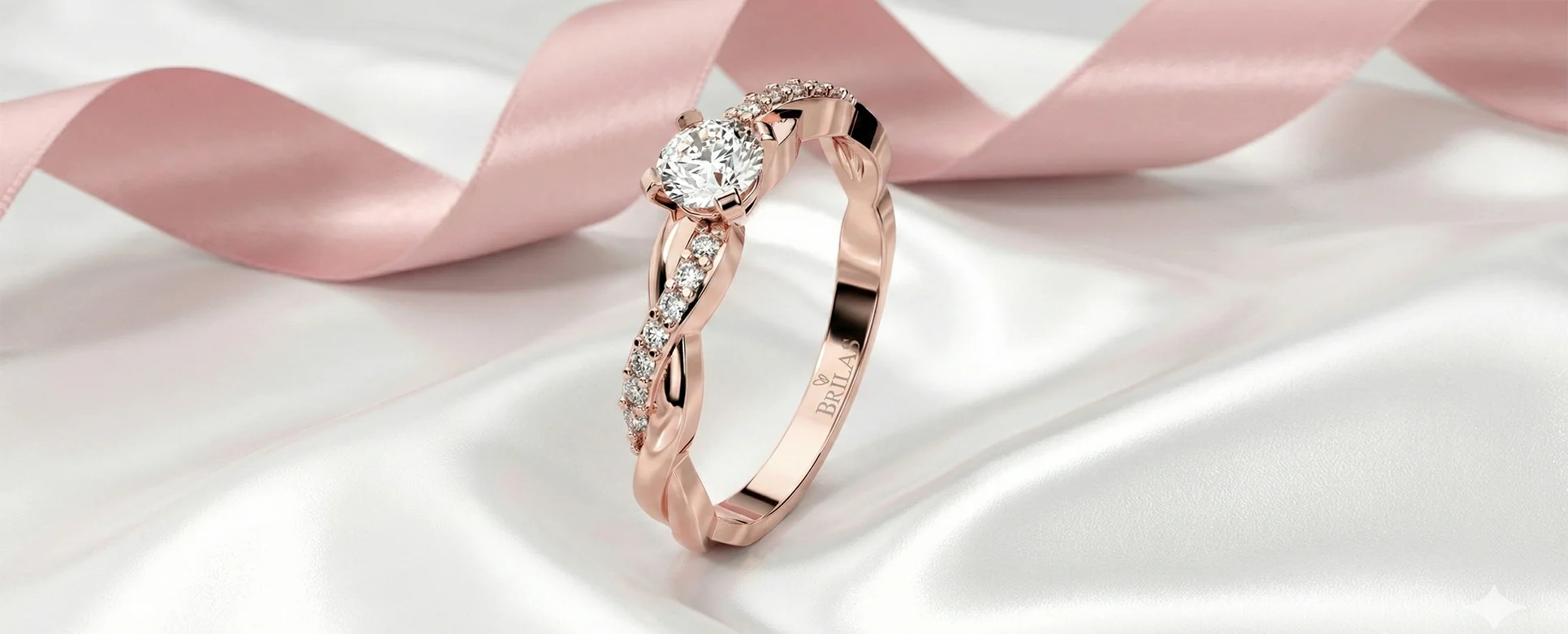 Zásnubní prsteny z růžového zlata