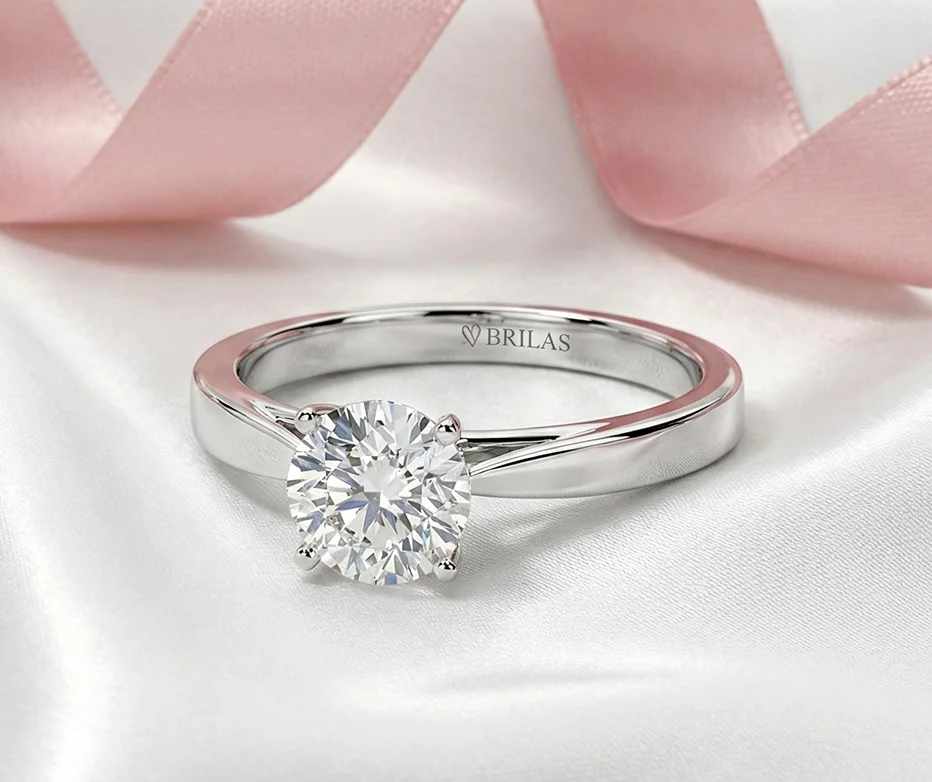 Zásnubní prsteny z bílého zlata