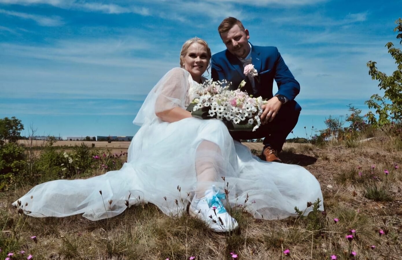 Den svatební a já v 8 měsíci 