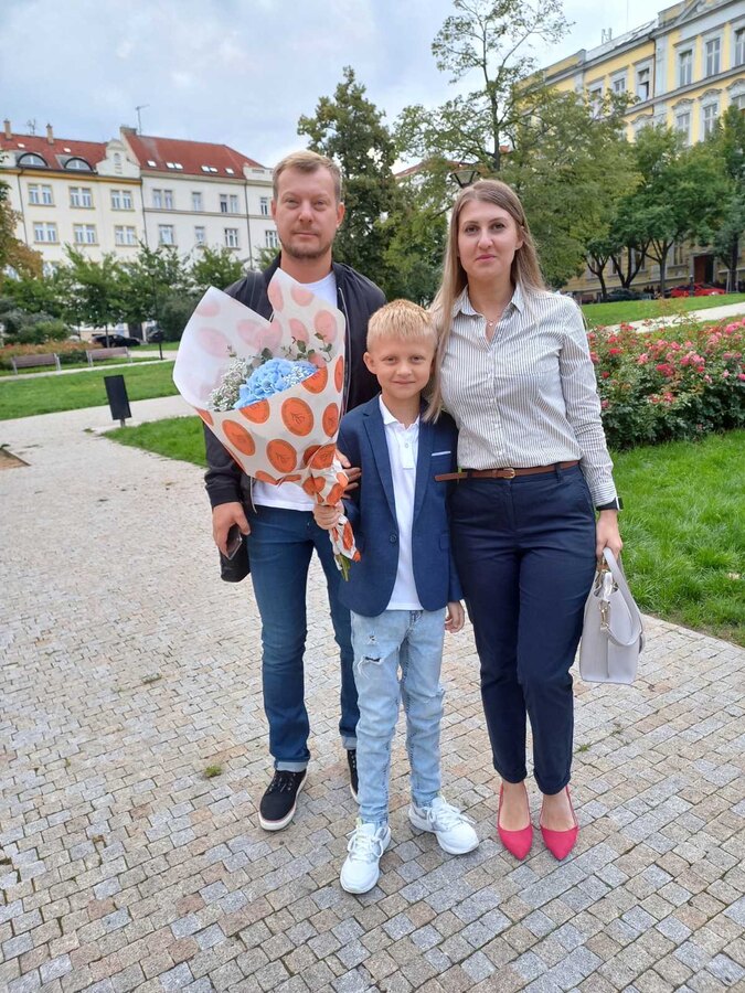 A tady už je naše rodina v plném složení.