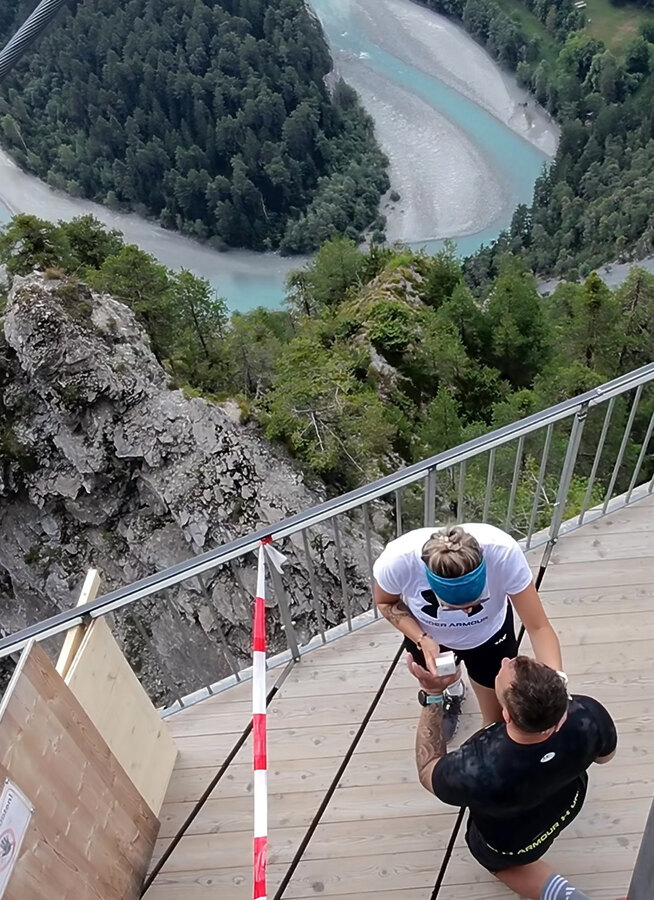 Žádost o ruku mé životní lásky na vyhlídce II Spire