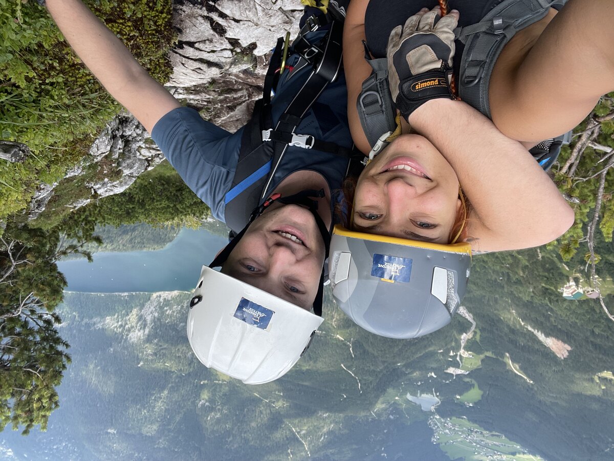 Ferrata u jezera Gosausee.