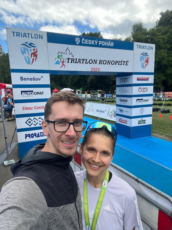 Můj první triatlon a opora na trati