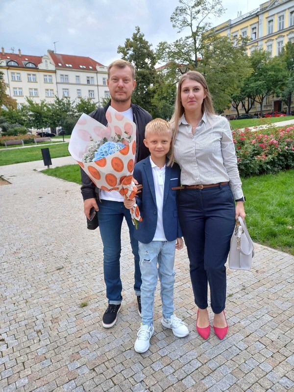 A tady už je naše rodina v plném složení.