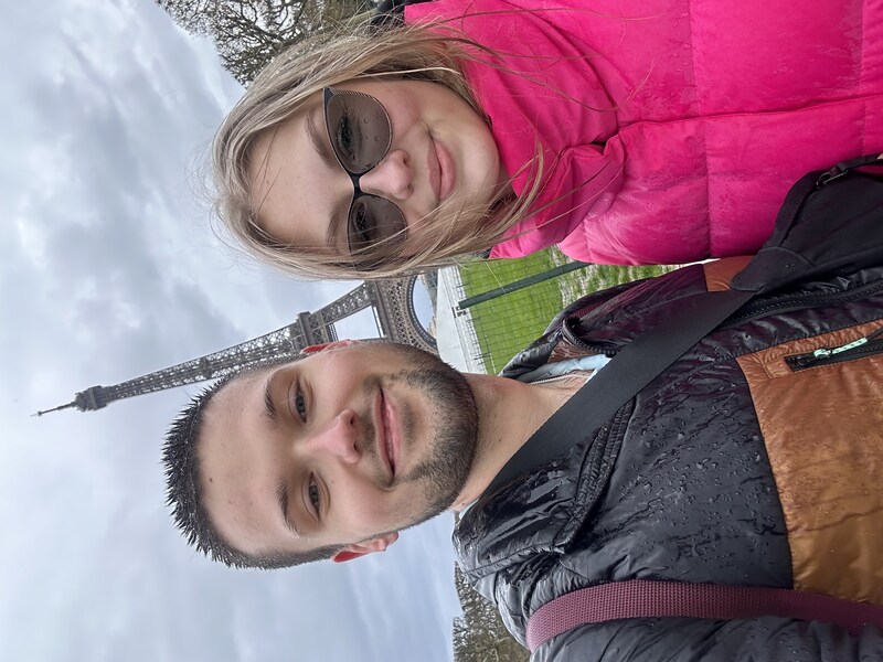 Paříž a my pořádně zmokli 