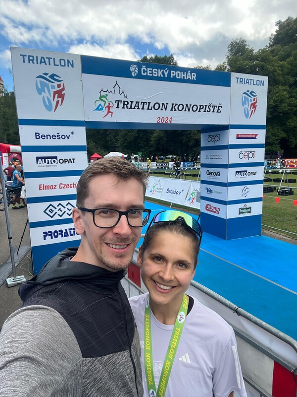 Můj první triatlon a opora na trati