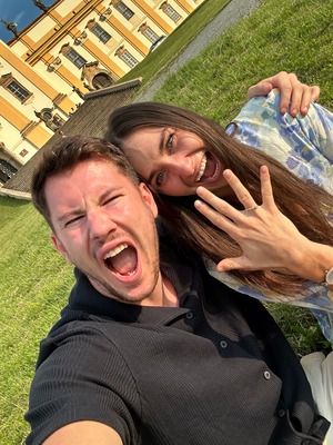 Naše zasnoubení na Svatém Kopečku