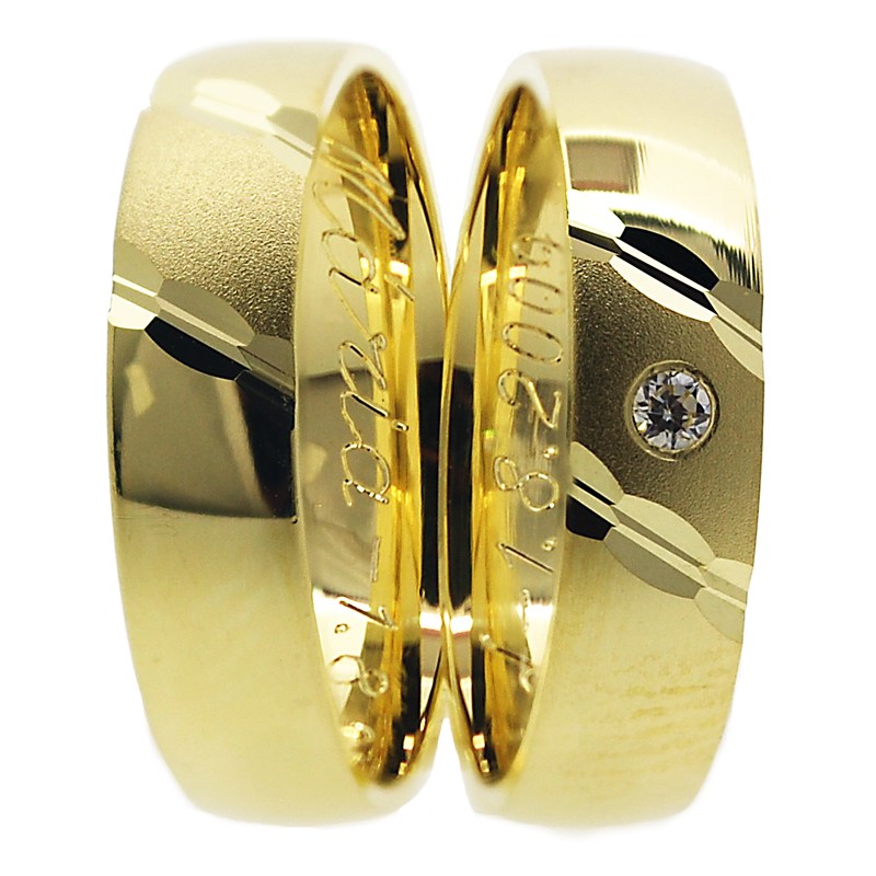 School teacher Spectacle walk Luctoria Gold - zlaté snubní prsteny ze žlutého zlata | BRILAS