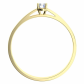 Diona Gold jemný zásnubní prsten ze žlutého zlata