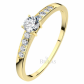 Dafne Gold  krásný zásnubní prsten ze žlutého zlata