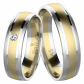 Matis Colour GW snubní prsteny z kombinovaného zlata