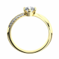 Michaela Gold luxusní zásnubní prsten ve žlutém zlatě