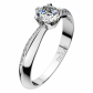 Michaela Silver luxusní zásnubní prsten ze stříbra