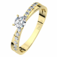 Amanda Gold dokonalý zásnubní prsten ze žlutého zlata