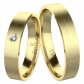 Lucida Gold Diamond  - snubní prsteny ze žlutého zlata