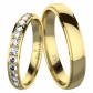 Angelika 12 Gold - snubní prsten ze žlutého zlata