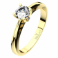 Vilma Gold sofistikovaný zásnubní prsten ze žlutého zlata