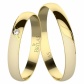 Vivien Gold - snubní prsten ze žlutého zlata 