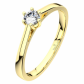 Helena G Briliant II. naprosto nádherný zásnubní prsten ze žlutého zlata
