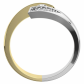 Nuriana Colour GW nevšední zásnubní prsten ve žlutém a bílém zlatě