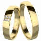Halina Gold Briliant - snubní prsteny ze žlutého zlata